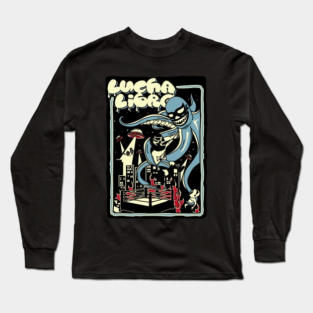 LUCHA OUTBREAK Long Sleeve T-Shirt by RK58